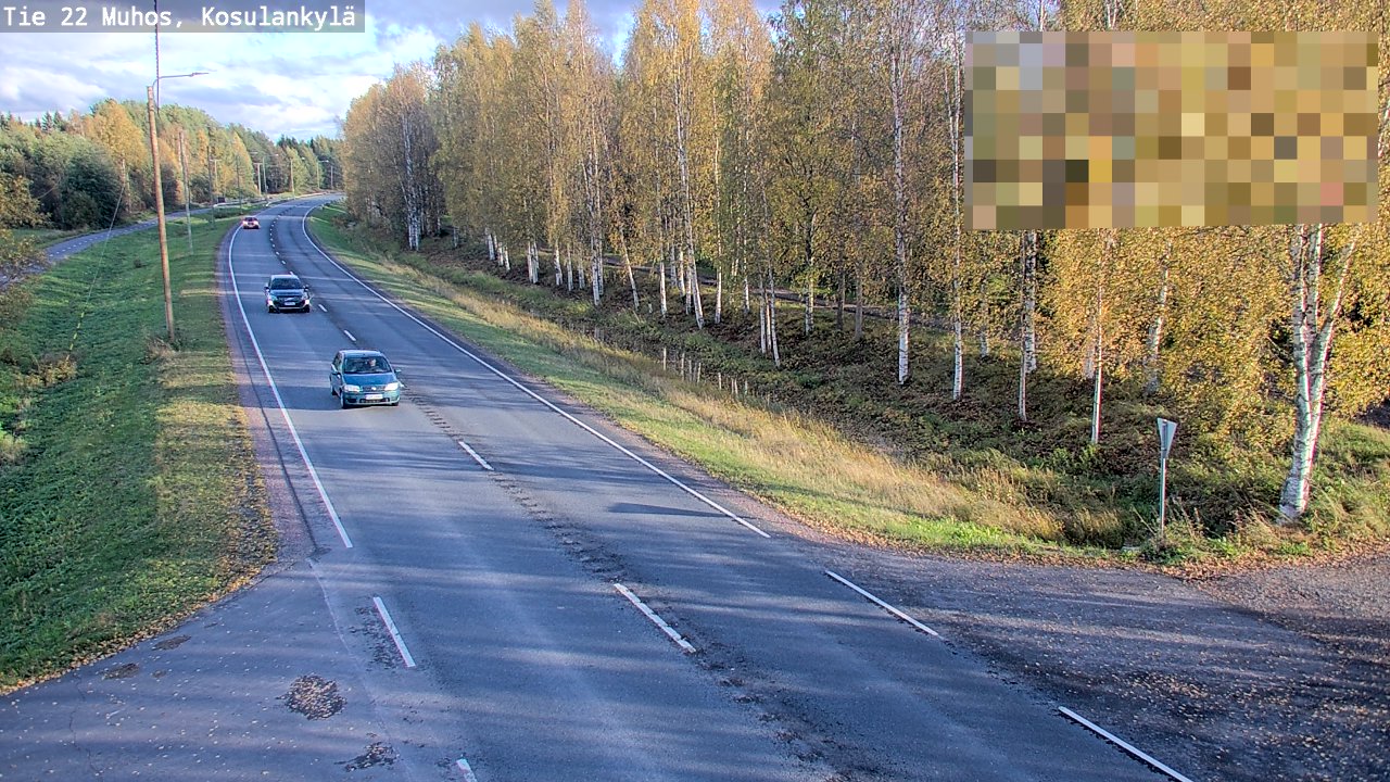 Kelikamerat Kuva Tie 22 Muhos, Kosulankylä, Muhos, Pohjois-Pohjanmaa
