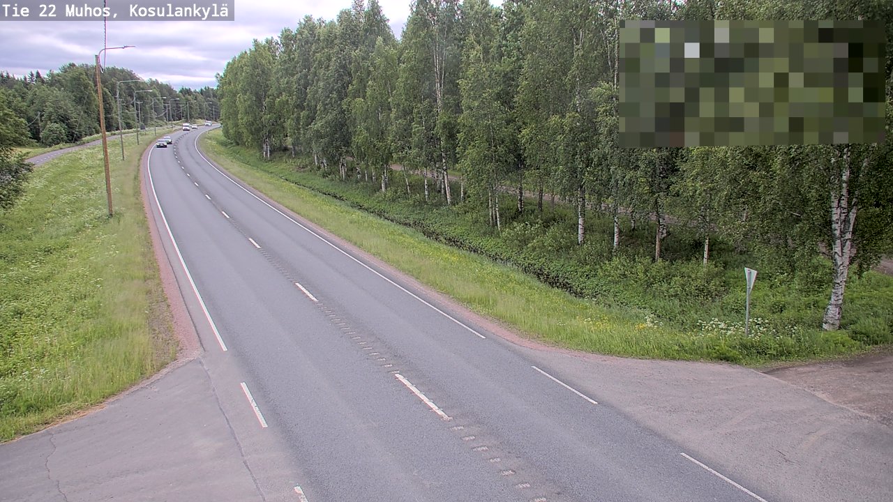 Weather Camera Image Road 22 Muhos, Kosulankylä, Muhos, Pohjois-Pohjanmaa
