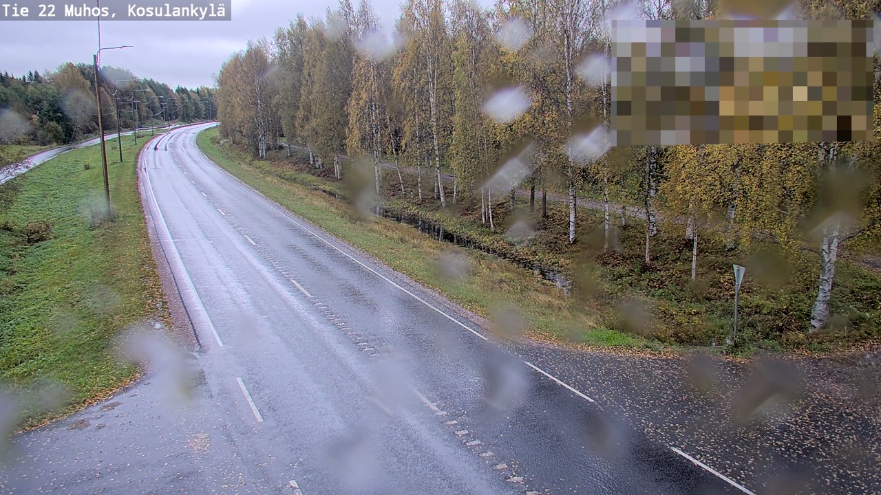 Weather Camera Image Road 22 Muhos, Kosulankylä, Muhos, Pohjois-Pohjanmaa