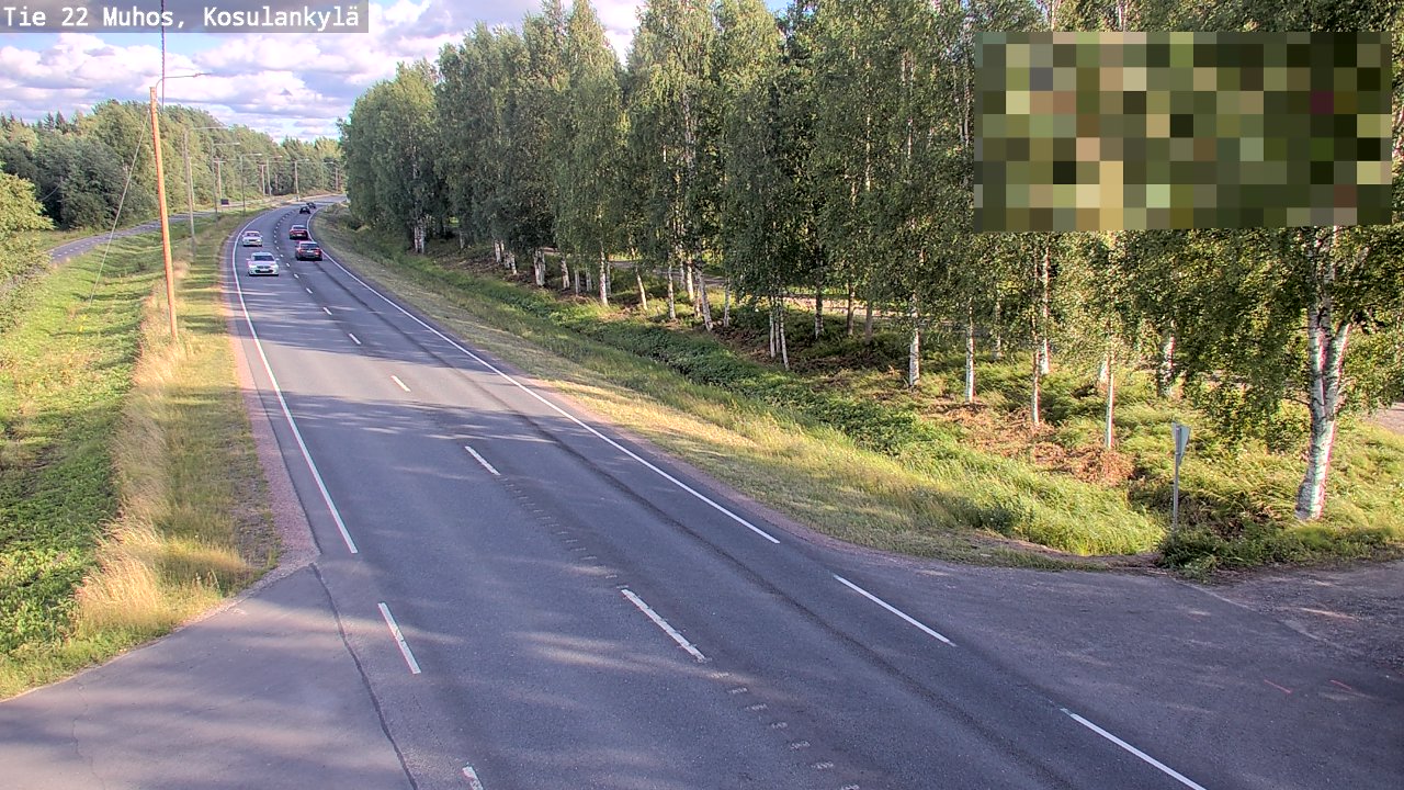 Kelikamerat Kuva Tie 22 Muhos, Kosulankylä, Muhos, Pohjois-Pohjanmaa