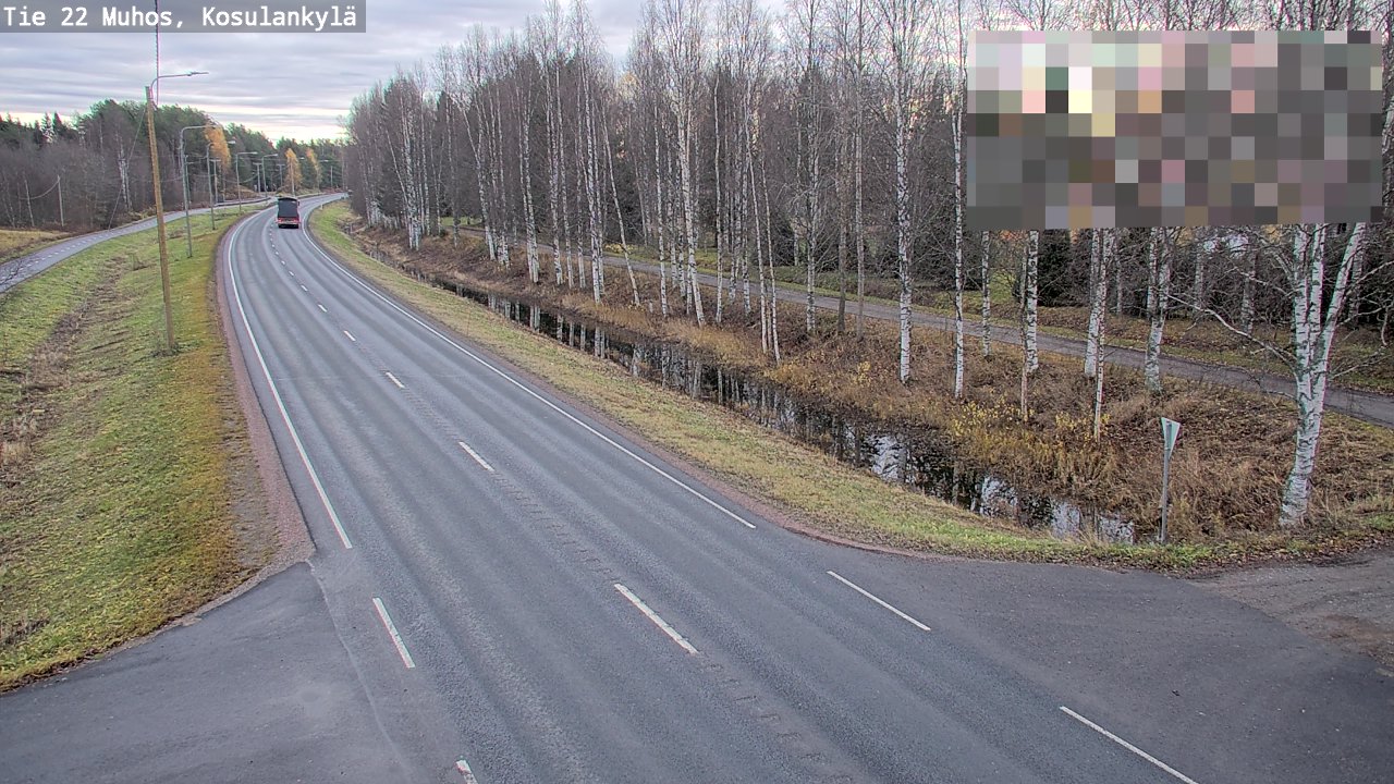 Kelikamerat Kuva Tie 22 Muhos, Kosulankylä, Muhos, Pohjois-Pohjanmaa