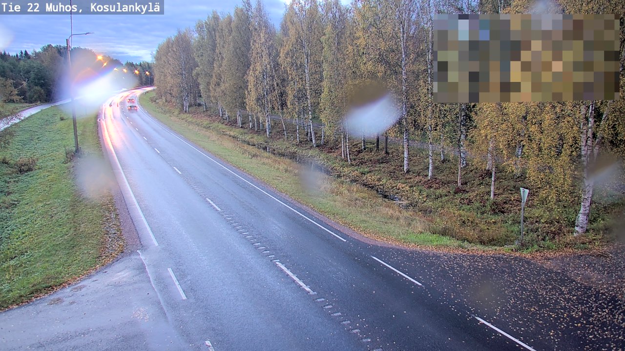 Kelikamerat Kuva Tie 22 Muhos, Kosulankylä, Muhos, Pohjois-Pohjanmaa