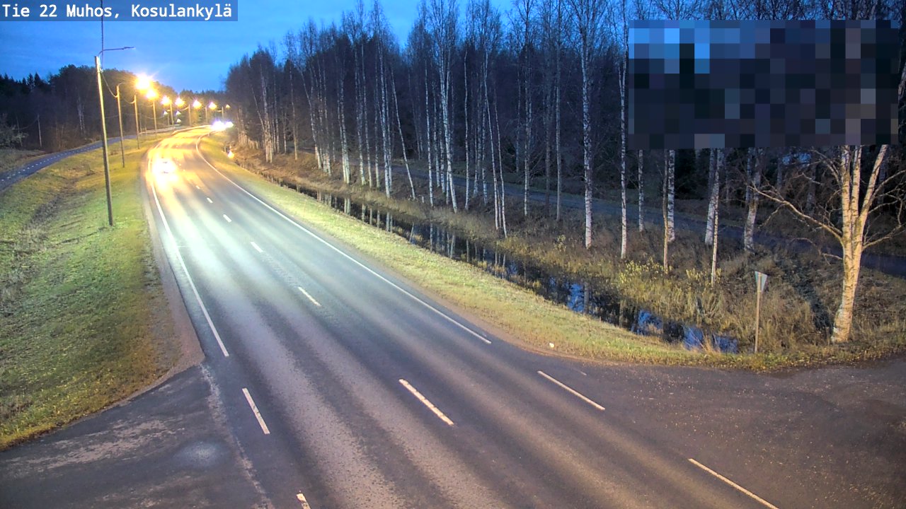 Kelikamerat Kuva Tie 22 Muhos, Kosulankylä, Muhos, Pohjois-Pohjanmaa