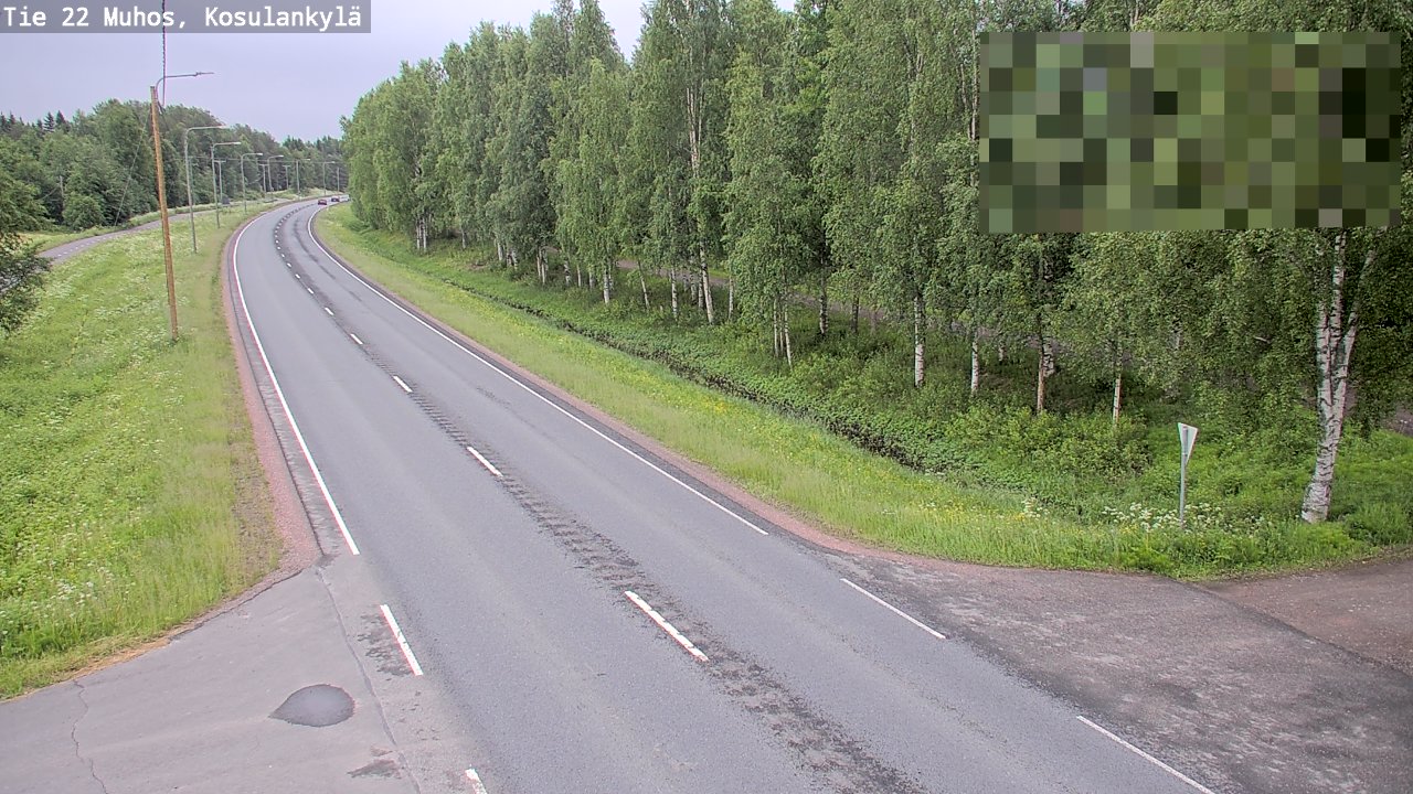 Kelikamerat Kuva Tie 22 Muhos, Kosulankylä, Muhos, Pohjois-Pohjanmaa