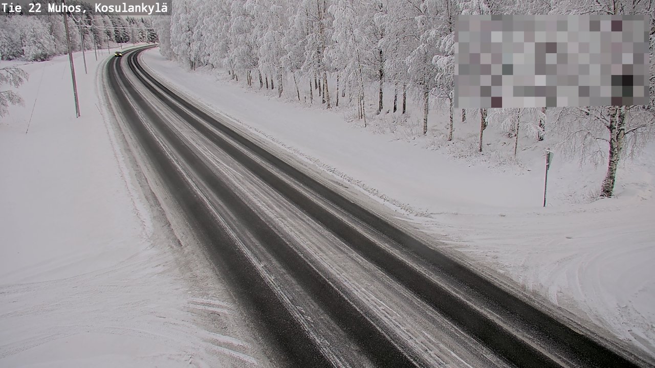 Weather Camera Image Väg 22 Muhos, Kosulankylä, Muhos, Pohjois-Pohjanmaa