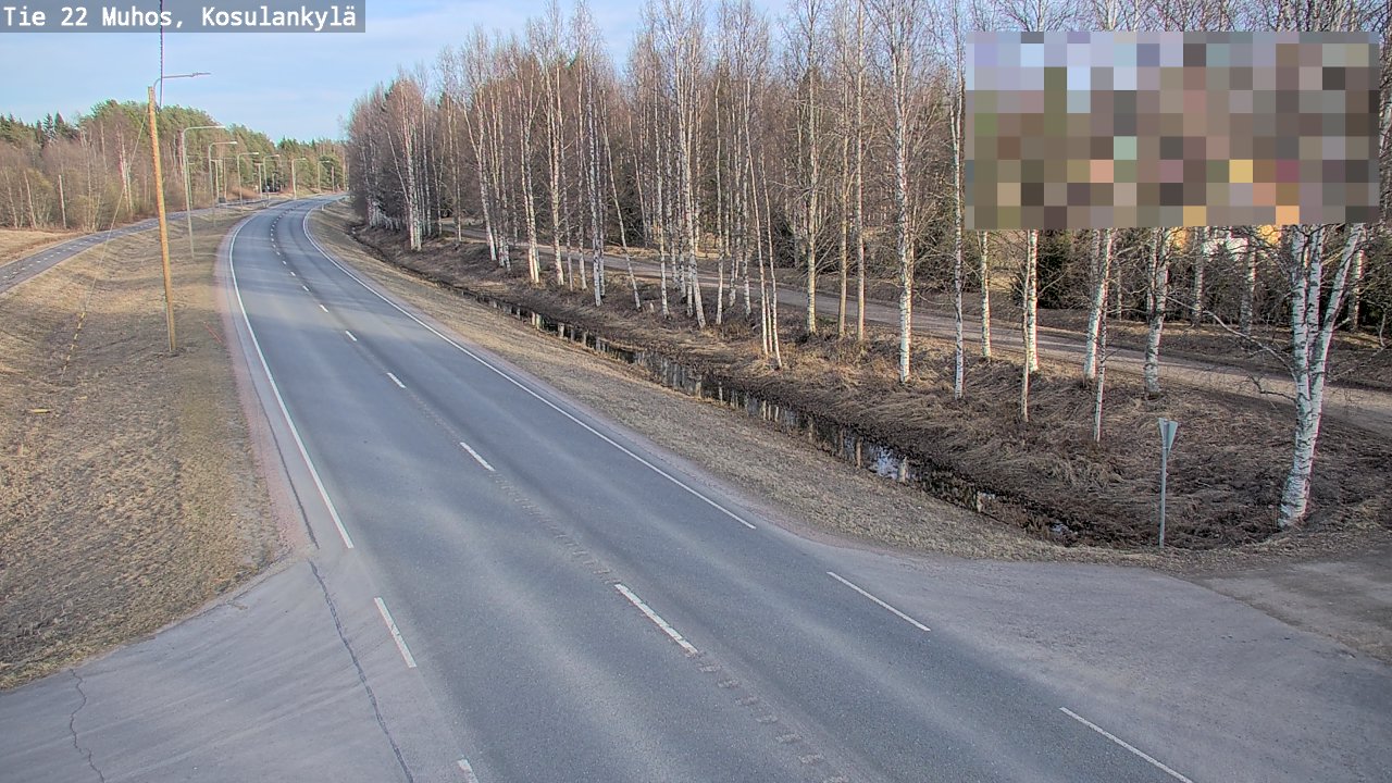 Kelikamerat Kuva Tie 22 Muhos, Kosulankylä, Muhos, Pohjois-Pohjanmaa