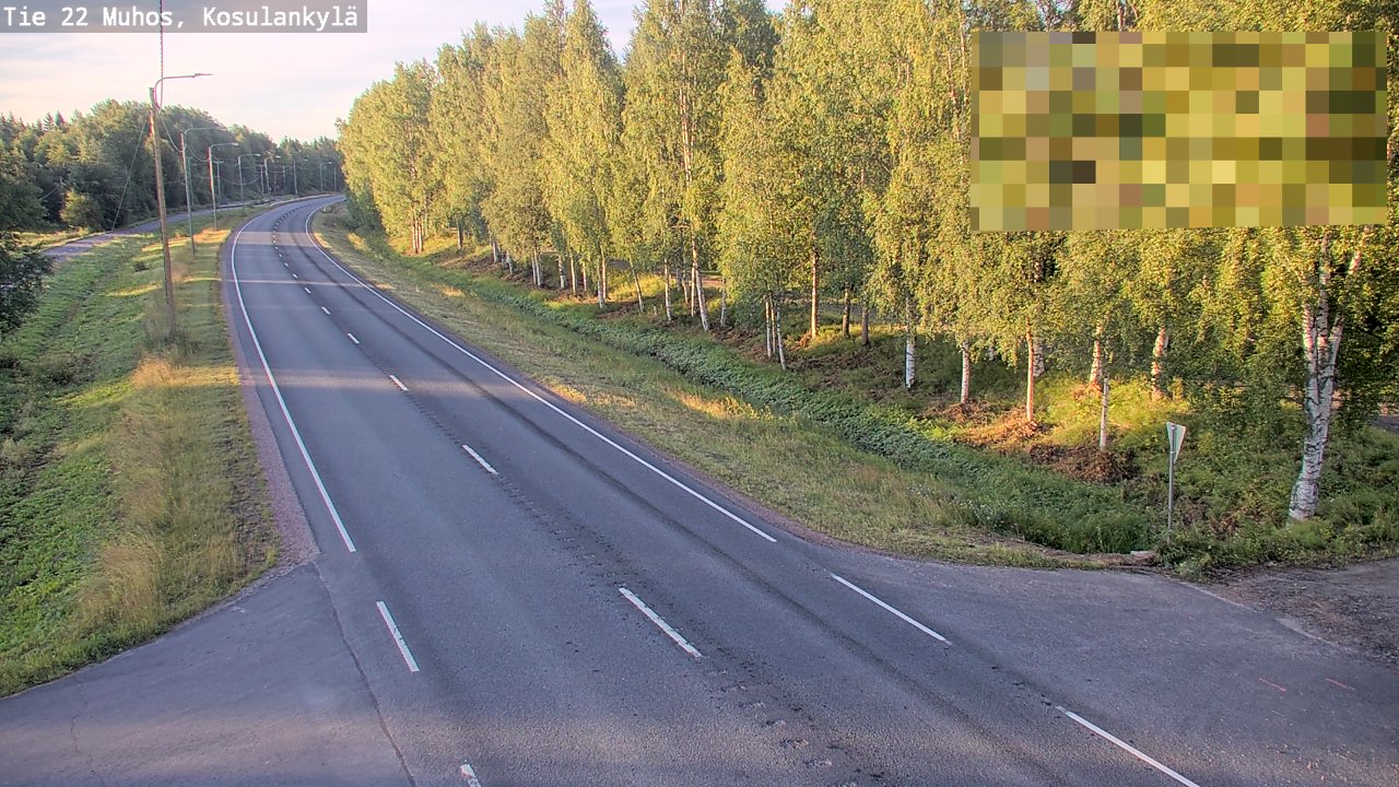 Kelikamerat Kuva Tie 22 Muhos, Kosulankylä, Muhos, Pohjois-Pohjanmaa