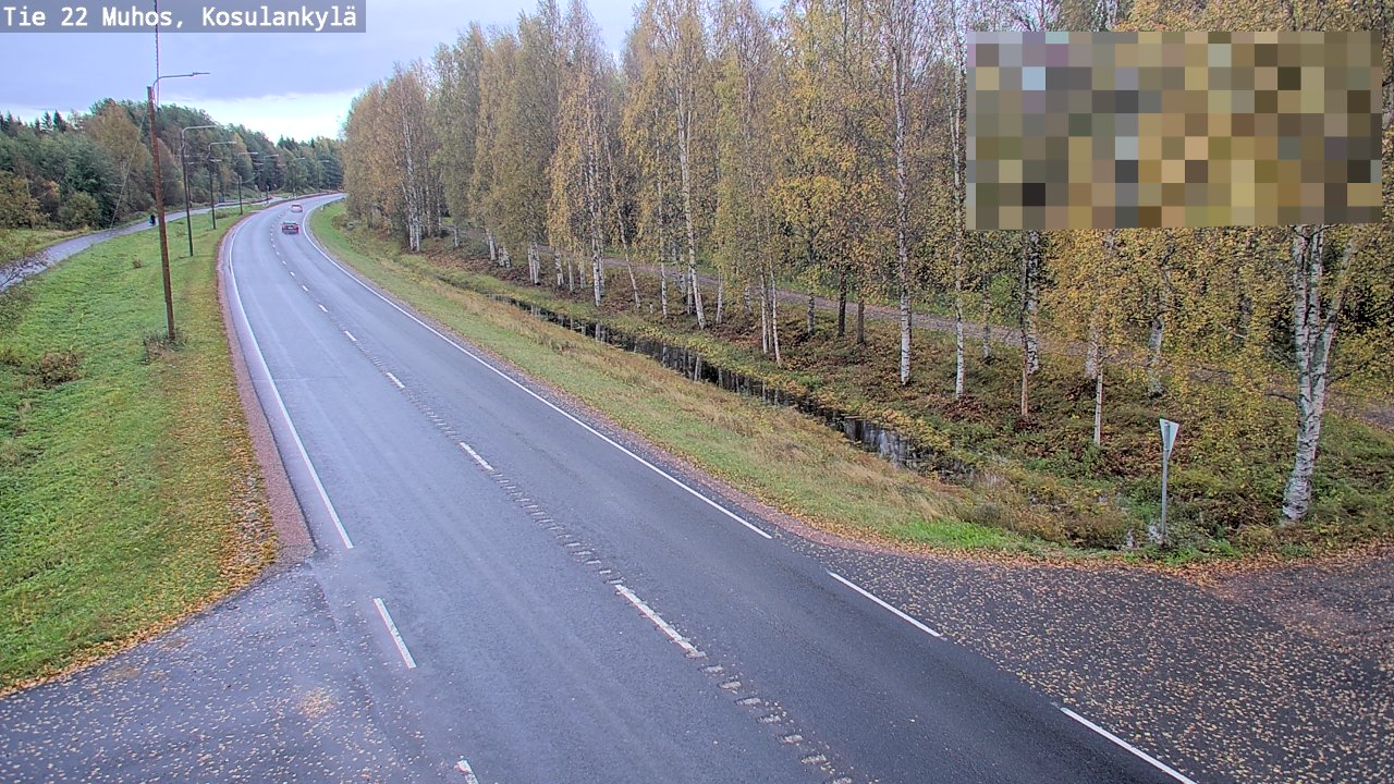 Weather Camera Image Road 22 Muhos, Kosulankylä, Muhos, Pohjois-Pohjanmaa