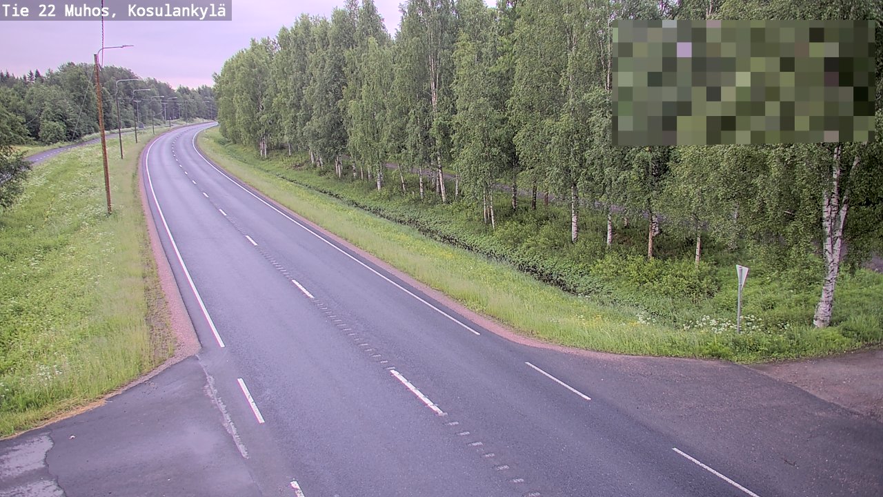Kelikamerat Kuva Tie 22 Muhos, Kosulankylä, Muhos, Pohjois-Pohjanmaa