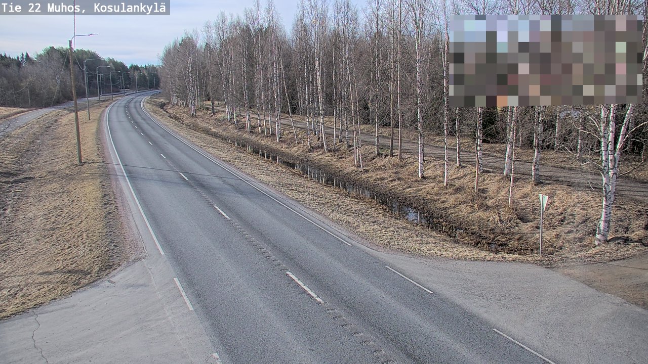 Kelikamerat Kuva Tie 22 Muhos, Kosulankylä, Muhos, Pohjois-Pohjanmaa