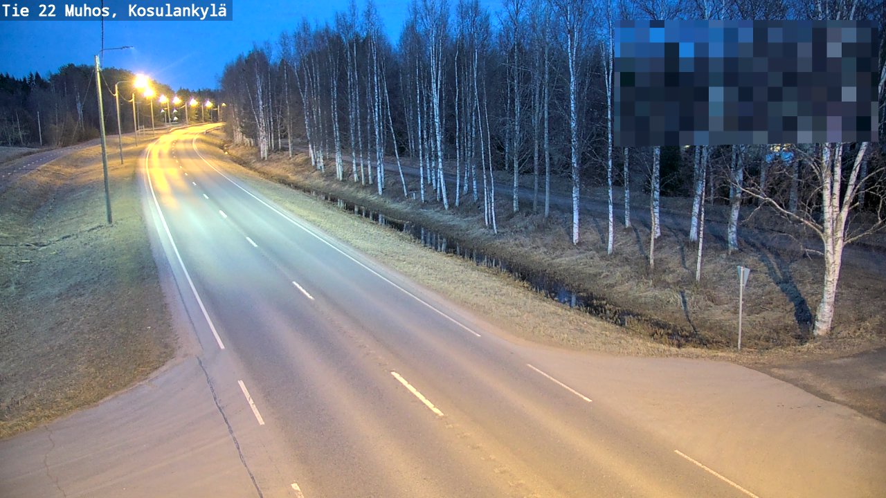 Kelikamerat Kuva Tie 22 Muhos, Kosulankylä, Muhos, Pohjois-Pohjanmaa