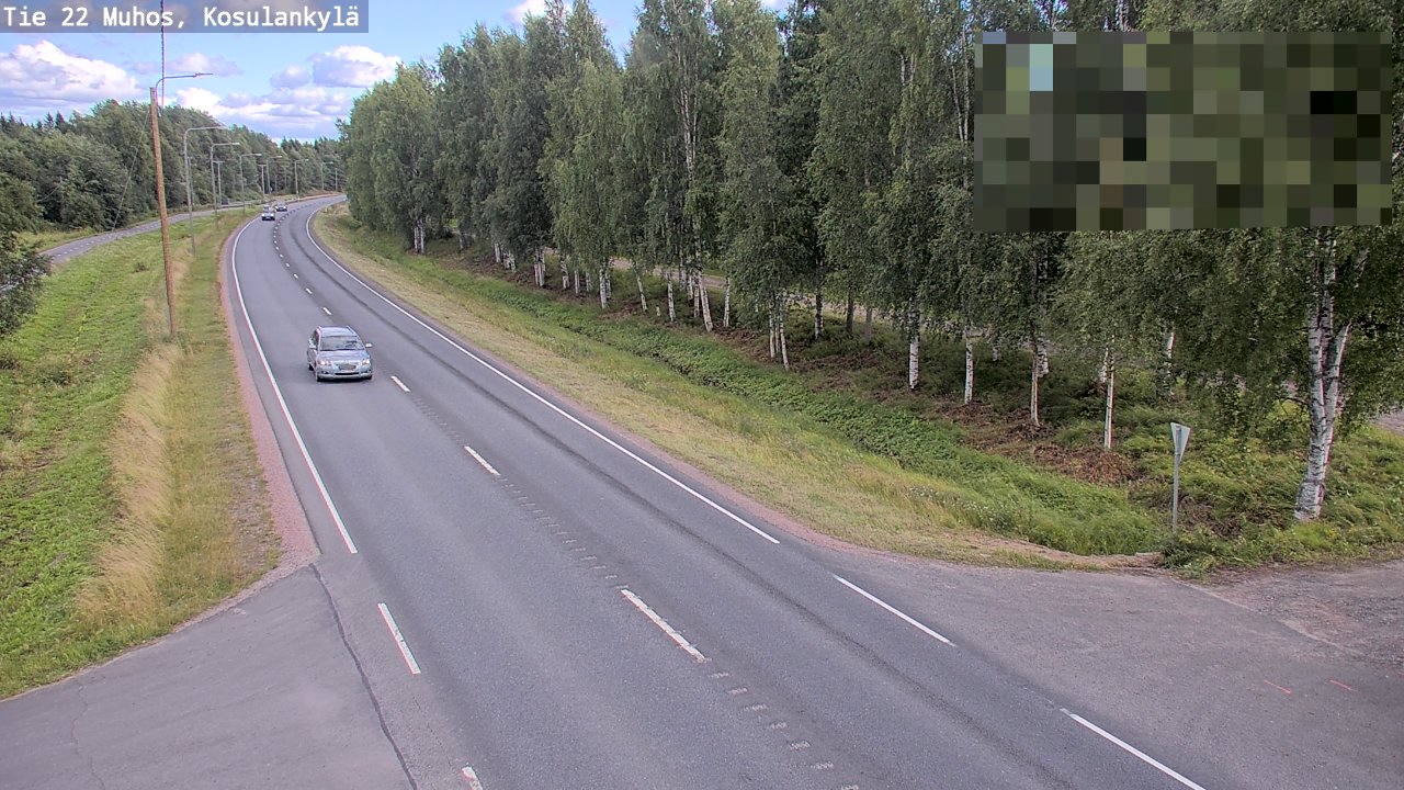 Kelikamerat Kuva Tie 22 Muhos, Kosulankylä, Muhos, Pohjois-Pohjanmaa