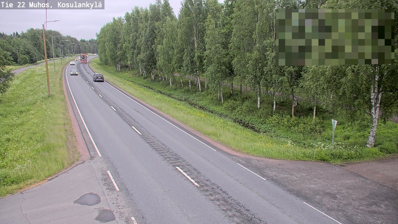 Kelikamerat Kuva Tie 22 Muhos, Kosulankylä, Muhos, Pohjois-Pohjanmaa