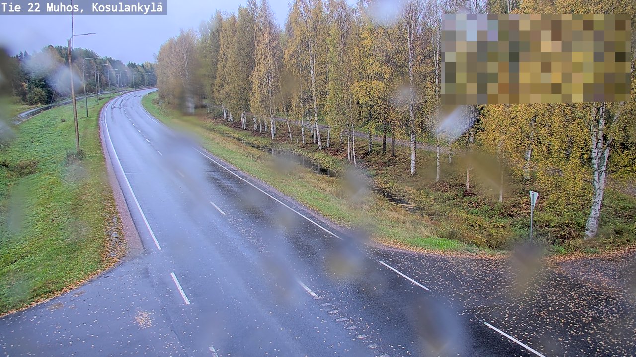 Weather Camera Image Road 22 Muhos, Kosulankylä, Muhos, Pohjois-Pohjanmaa