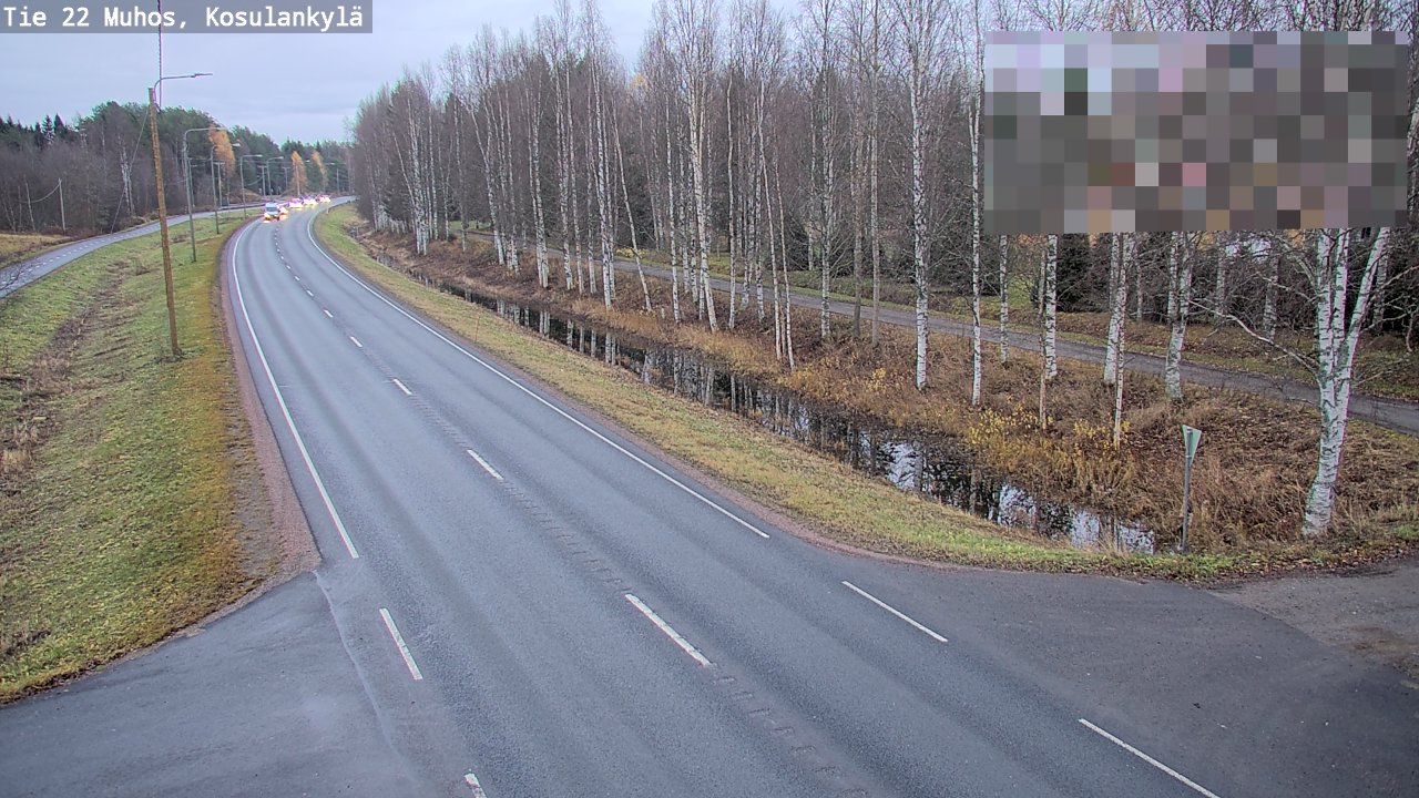 Kelikamerat Kuva Tie 22 Muhos, Kosulankylä, Muhos, Pohjois-Pohjanmaa