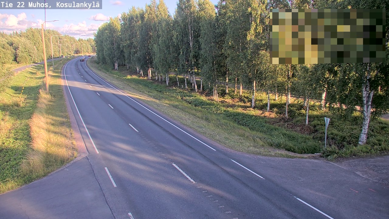 Kelikamerat Kuva Tie 22 Muhos, Kosulankylä, Muhos, Pohjois-Pohjanmaa