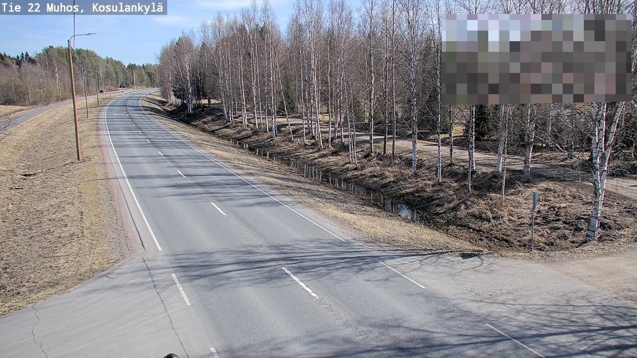 Kelikamerat Kuva Tie 22 Muhos, Kosulankylä, Muhos, Pohjois-Pohjanmaa