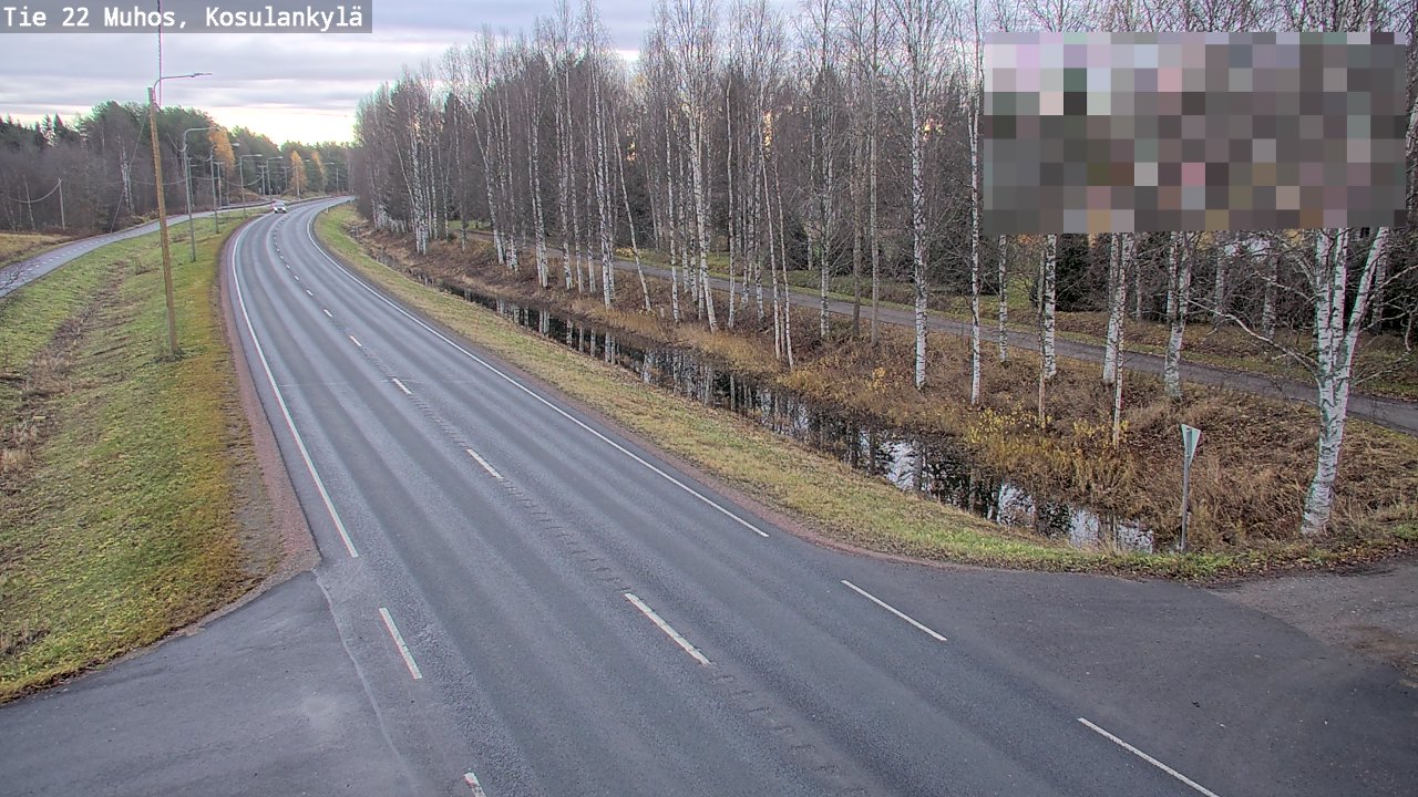 Kelikamerat Kuva Tie 22 Muhos, Kosulankylä, Muhos, Pohjois-Pohjanmaa