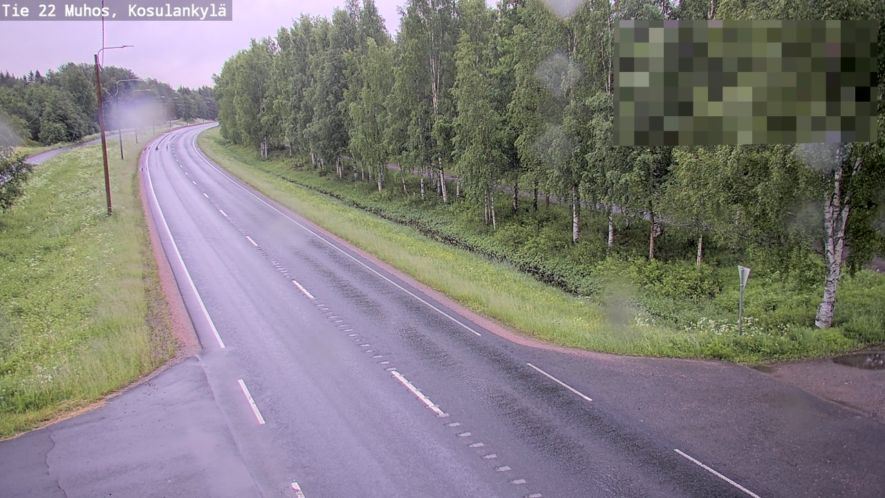 Kelikamerat Kuva Tie 22 Muhos, Kosulankylä, Muhos, Pohjois-Pohjanmaa