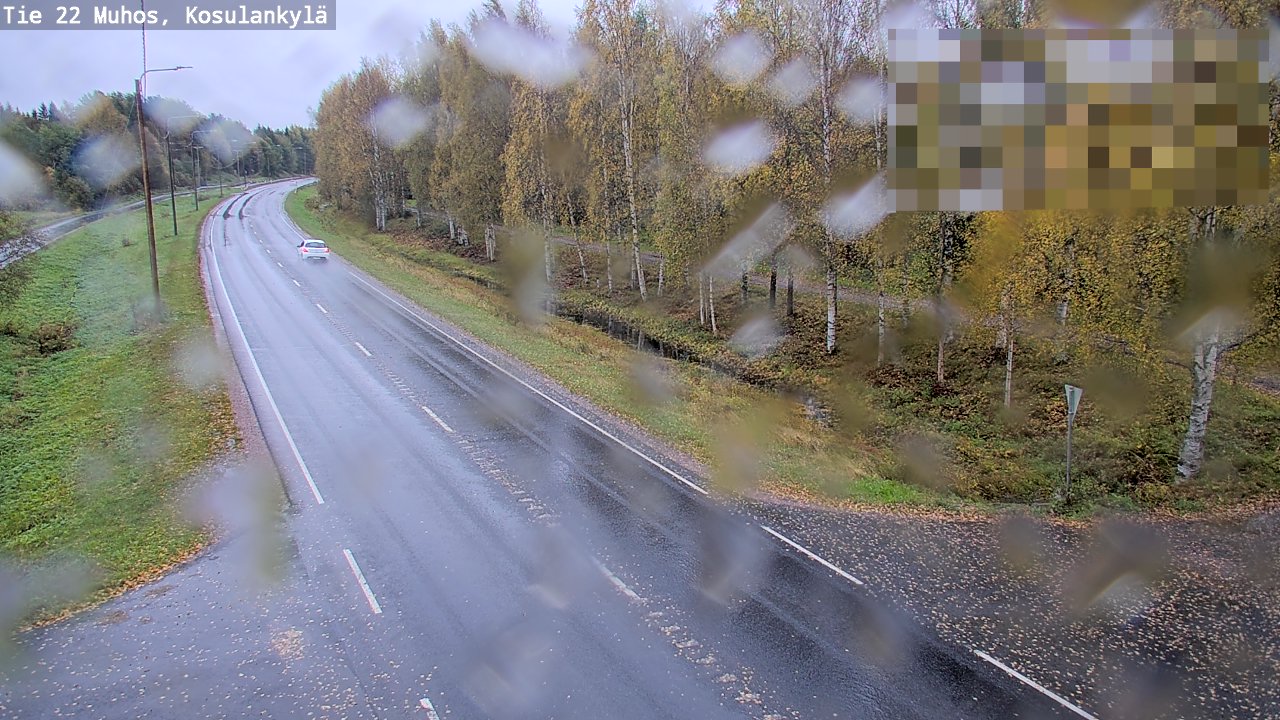 Weather Camera Image Road 22 Muhos, Kosulankylä, Muhos, Pohjois-Pohjanmaa