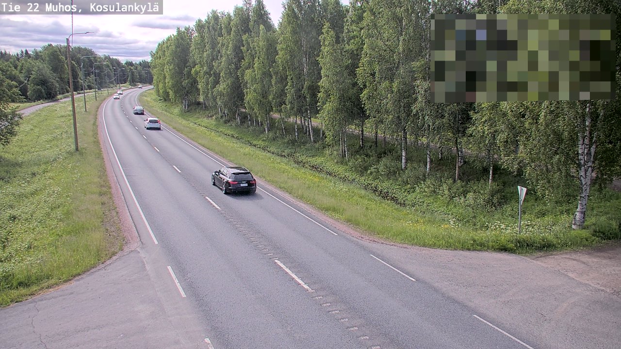 Weather Camera Image Road 22 Muhos, Kosulankylä, Muhos, Pohjois-Pohjanmaa