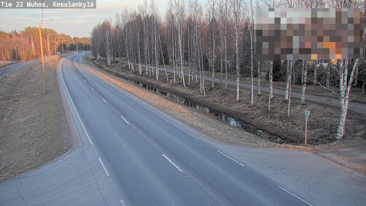 Kelikamerat Kuva Tie 22 Muhos, Kosulankylä, Muhos, Pohjois-Pohjanmaa