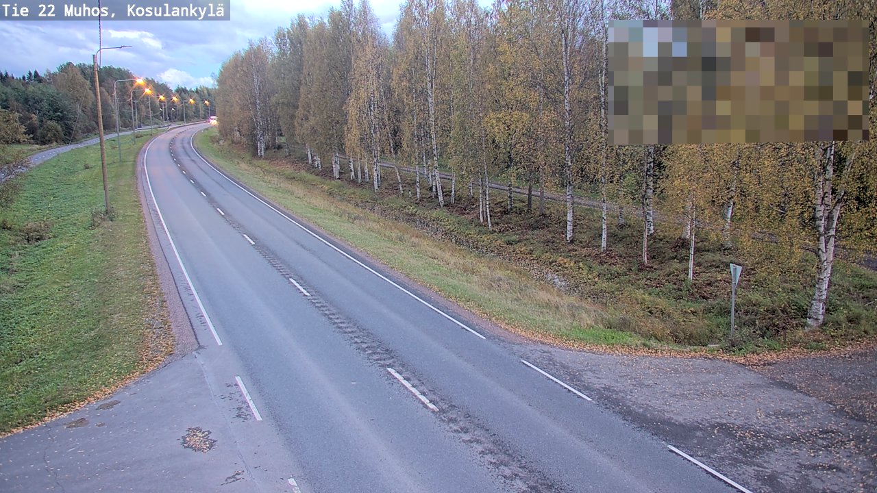 Kelikamerat Kuva Tie 22 Muhos, Kosulankylä, Muhos, Pohjois-Pohjanmaa