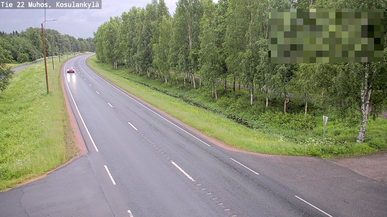 Kelikamerat Kuva Tie 22 Muhos, Kosulankylä, Muhos, Pohjois-Pohjanmaa