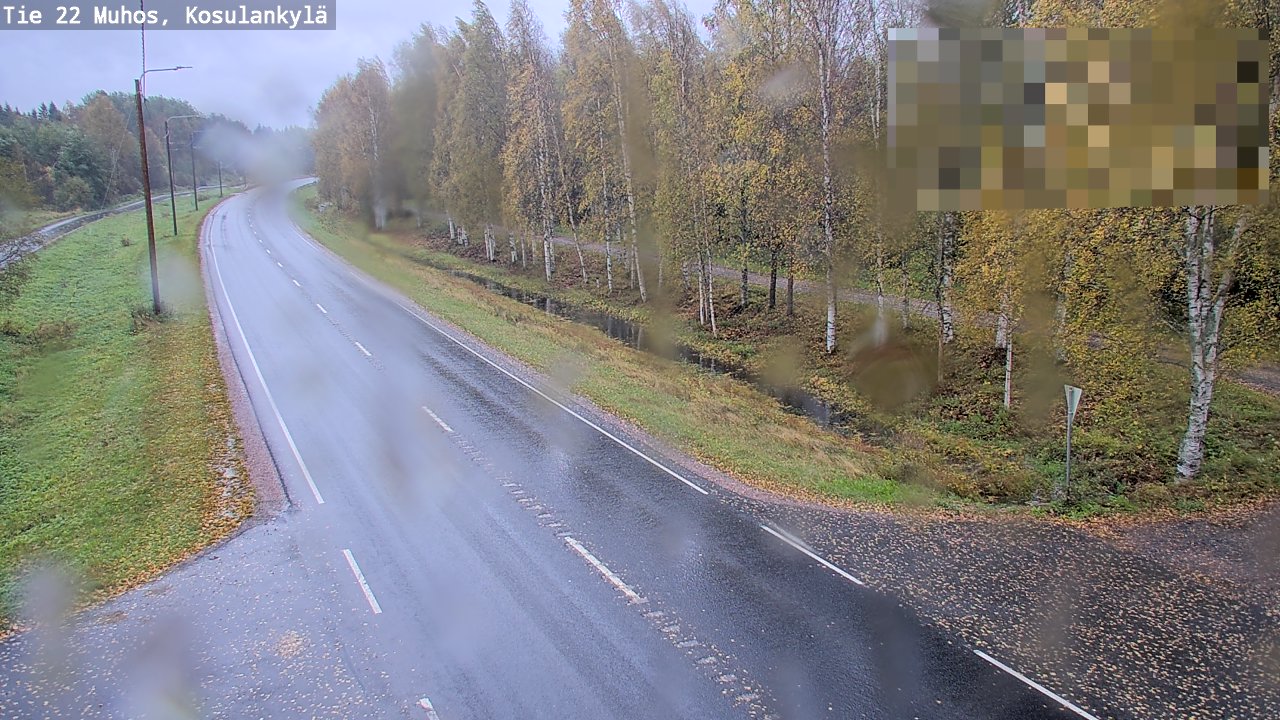 Weather Camera Image Road 22 Muhos, Kosulankylä, Muhos, Pohjois-Pohjanmaa