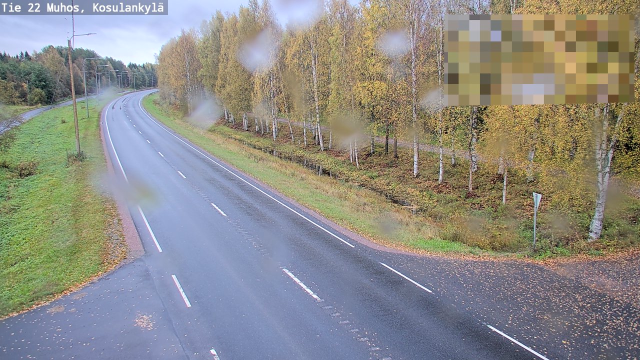 Weather Camera Image Road 22 Muhos, Kosulankylä, Muhos, Pohjois-Pohjanmaa