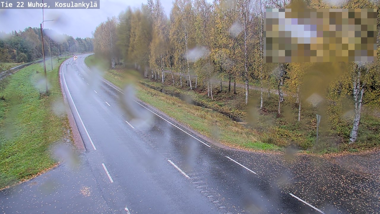 Weather Camera Image Road 22 Muhos, Kosulankylä, Muhos, Pohjois-Pohjanmaa