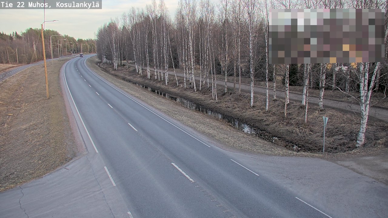Kelikamerat Kuva Tie 22 Muhos, Kosulankylä, Muhos, Pohjois-Pohjanmaa