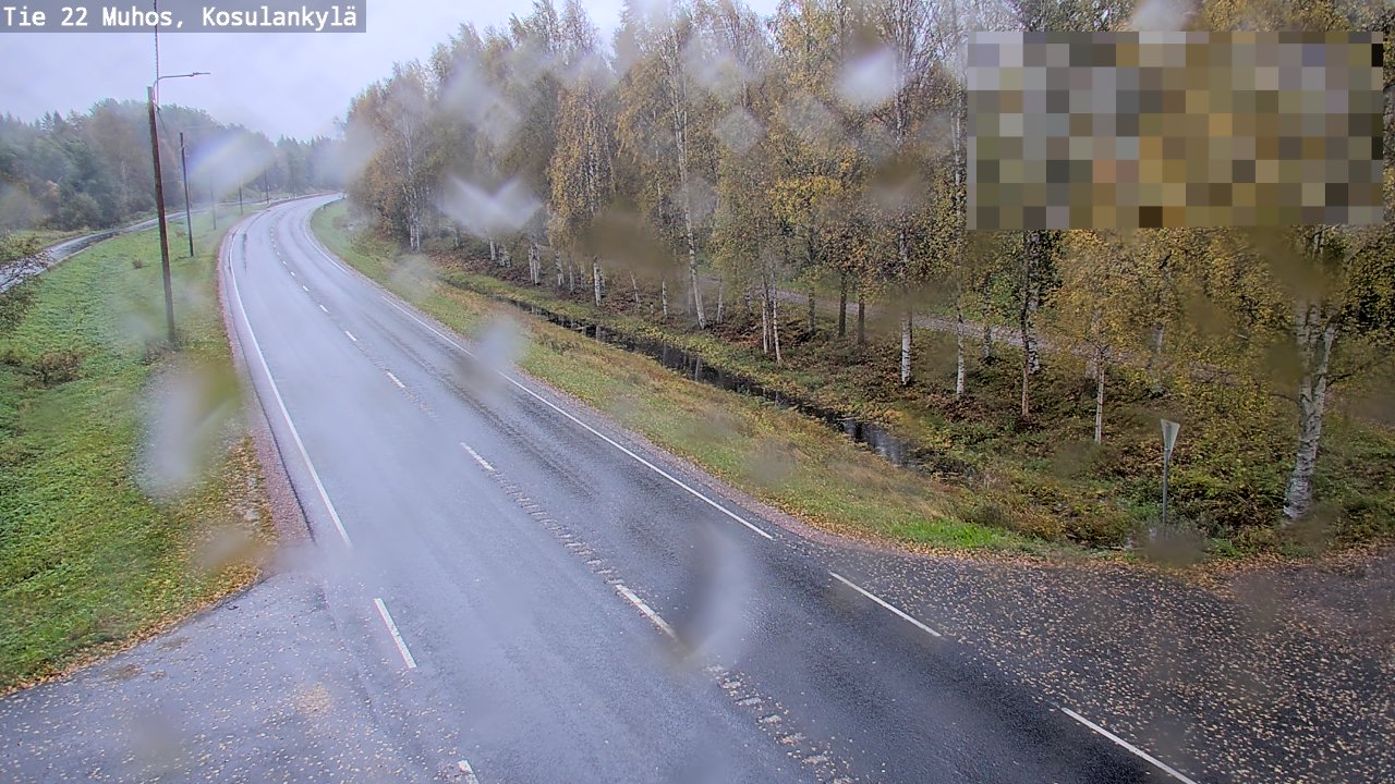Weather Camera Image Road 22 Muhos, Kosulankylä, Muhos, Pohjois-Pohjanmaa