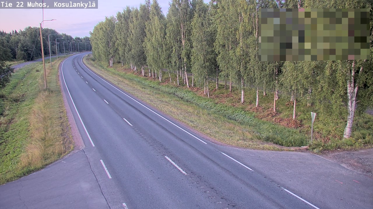 Kelikamerat Kuva Tie 22 Muhos, Kosulankylä, Muhos, Pohjois-Pohjanmaa
