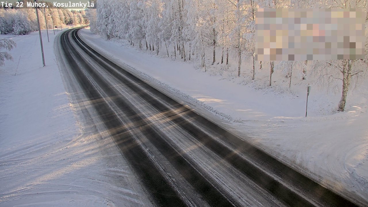 Weather Camera Image Road 22 Muhos, Kosulankylä, Muhos, Pohjois-Pohjanmaa