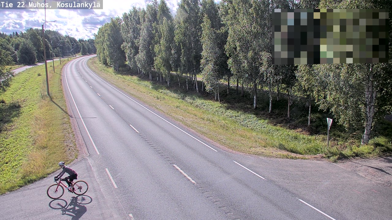 Weather Camera Image Road 22 Muhos, Kosulankylä, Muhos, Pohjois-Pohjanmaa