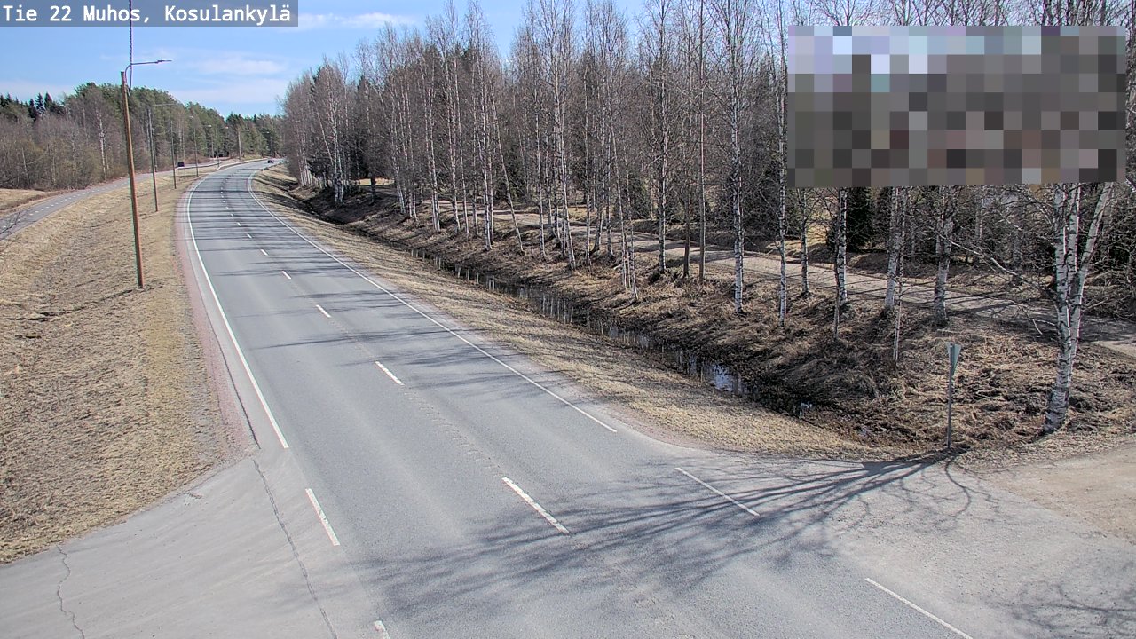 Kelikamerat Kuva Tie 22 Muhos, Kosulankylä, Muhos, Pohjois-Pohjanmaa