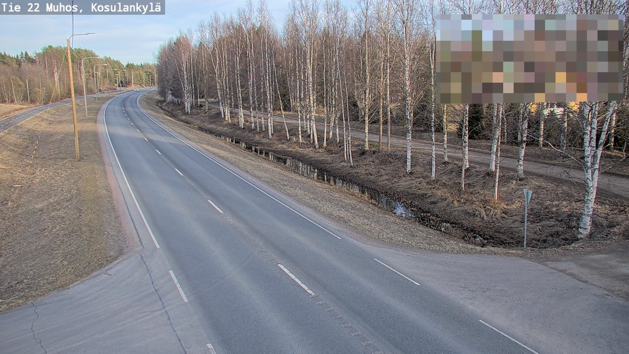 Kelikamerat Kuva Tie 22 Muhos, Kosulankylä, Muhos, Pohjois-Pohjanmaa