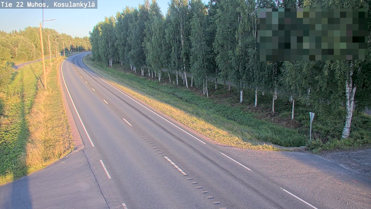 Kelikamerat Kuva Tie 22 Muhos, Kosulankylä, Muhos, Pohjois-Pohjanmaa