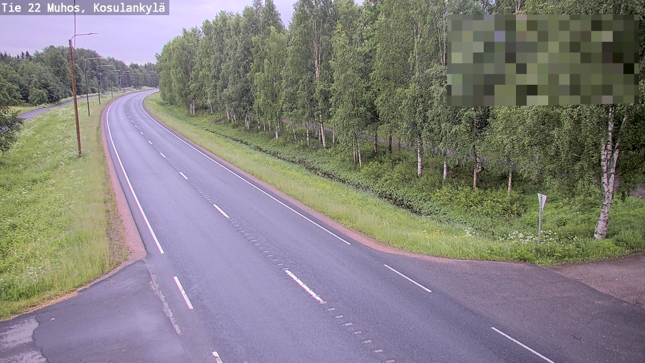 Kelikamerat Kuva Tie 22 Muhos, Kosulankylä, Muhos, Pohjois-Pohjanmaa