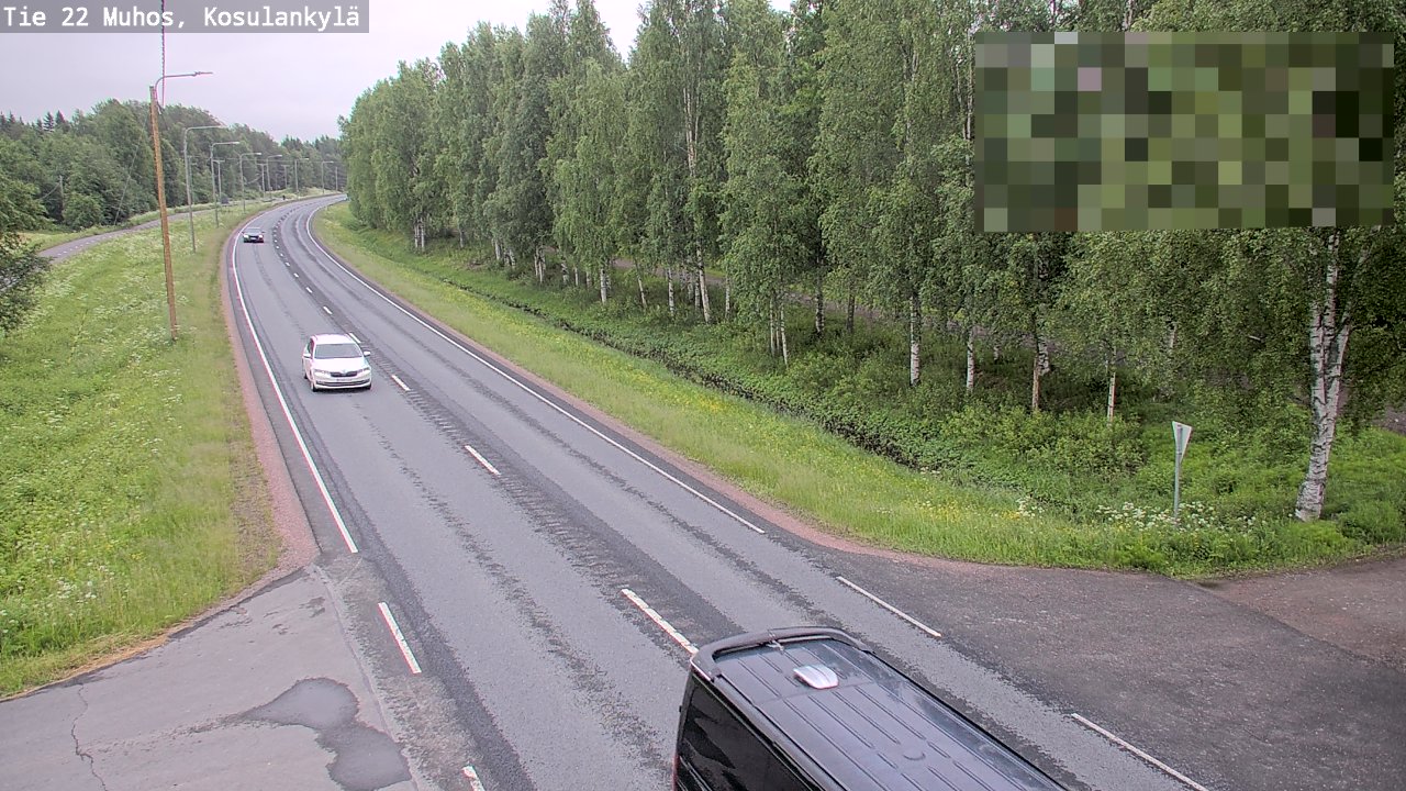 Kelikamerat Kuva Tie 22 Muhos, Kosulankylä, Muhos, Pohjois-Pohjanmaa
