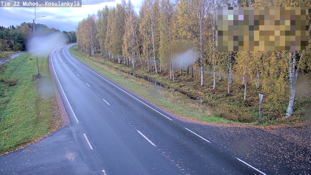 Kelikamerat Kuva Tie 22 Muhos, Kosulankylä, Muhos, Pohjois-Pohjanmaa