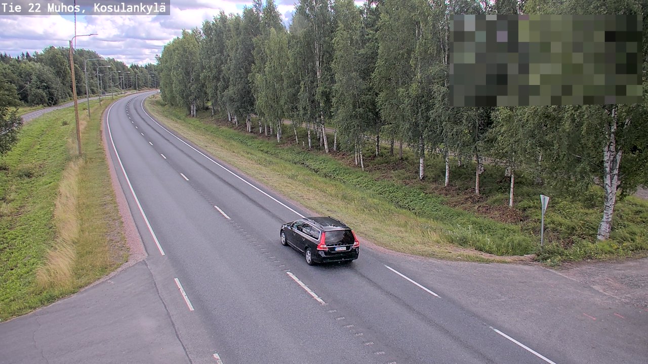 Kelikamerat Kuva Tie 22 Muhos, Kosulankylä, Muhos, Pohjois-Pohjanmaa