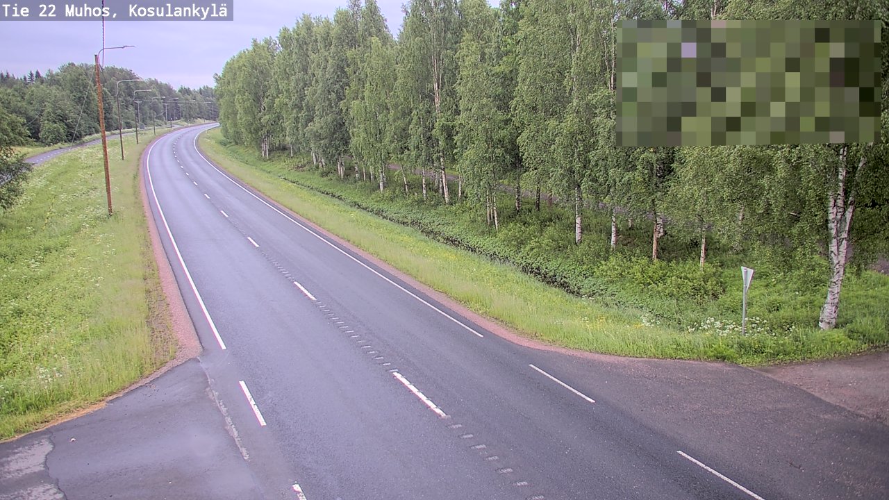 Kelikamerat Kuva Tie 22 Muhos, Kosulankylä, Muhos, Pohjois-Pohjanmaa