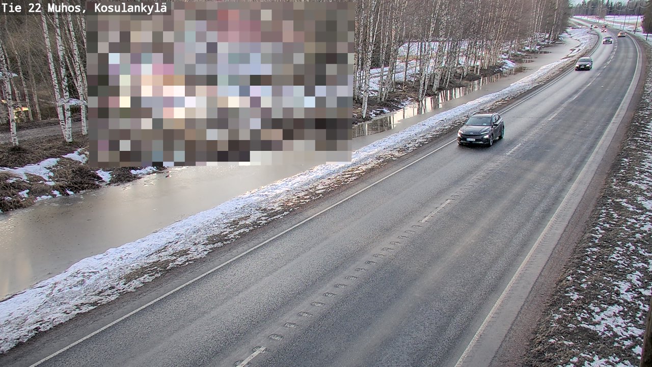 Kelikamerat Kuva Tie 22 Muhos, Kosulankylä, Muhos, Pohjois-Pohjanmaa