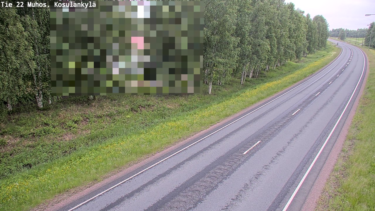 Kelikamerat Kuva Tie 22 Muhos, Kosulankylä, Muhos, Pohjois-Pohjanmaa