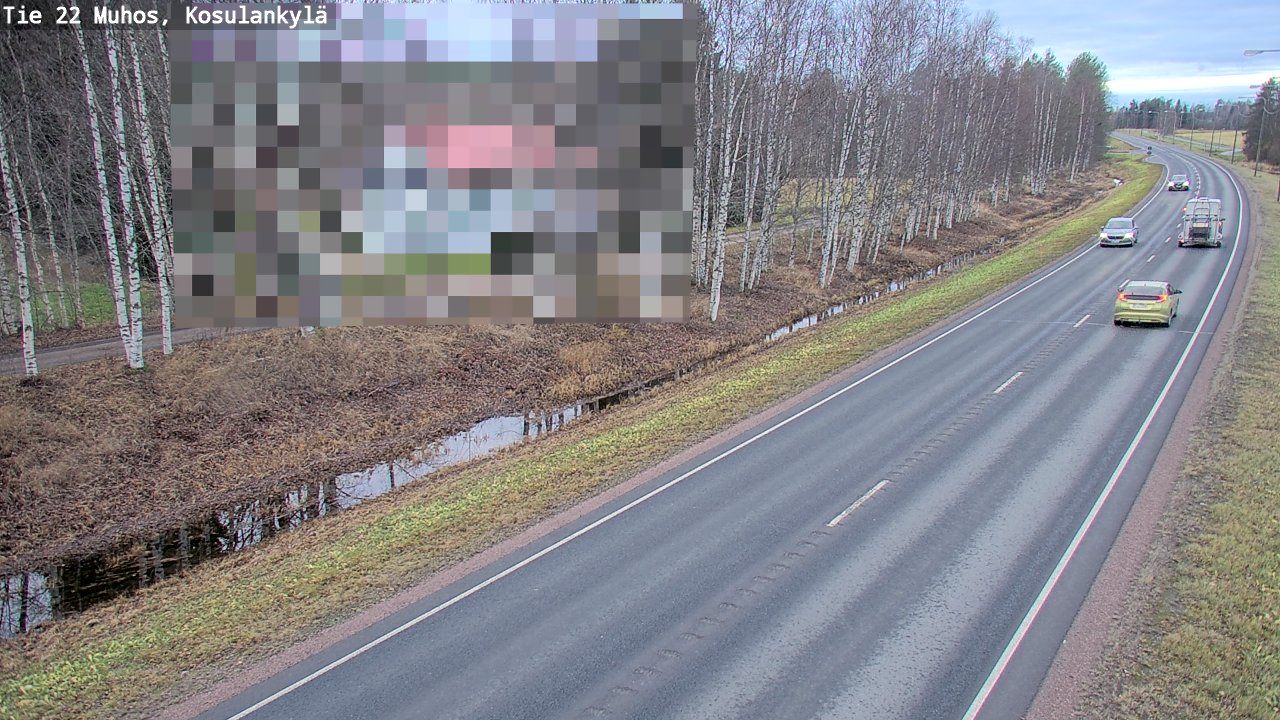 Kelikamerat Kuva Tie 22 Muhos, Kosulankylä, Muhos, Pohjois-Pohjanmaa