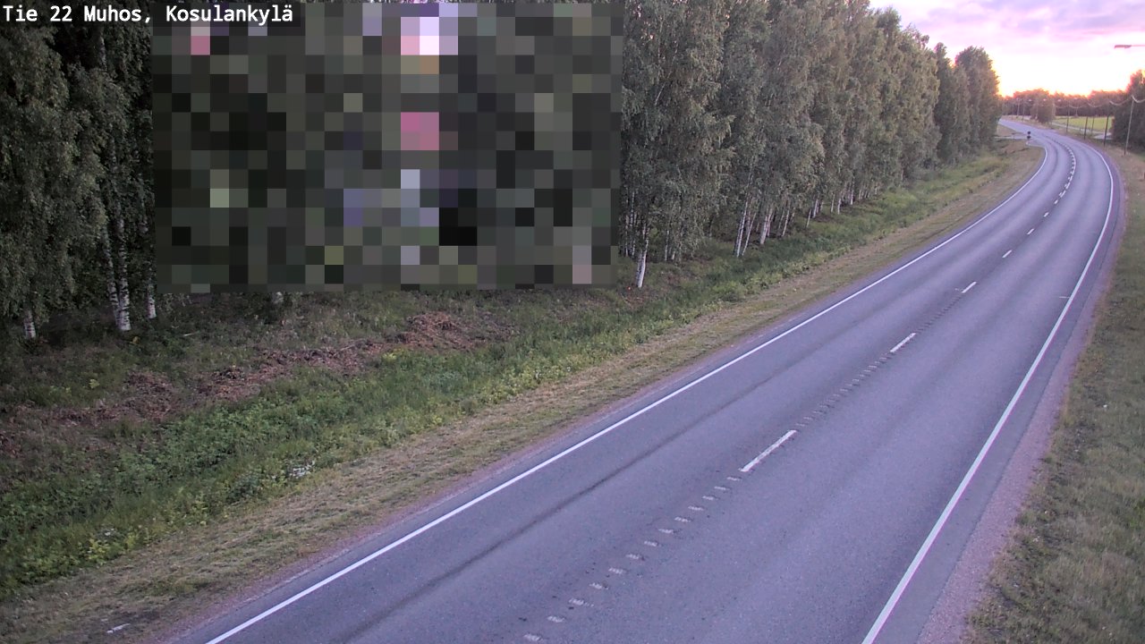 Kelikamerat Kuva Tie 22 Muhos, Kosulankylä, Muhos, Pohjois-Pohjanmaa
