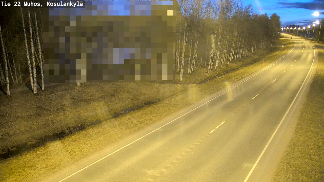 Kelikamerat Kuva Tie 22 Muhos, Kosulankylä, Muhos, Pohjois-Pohjanmaa