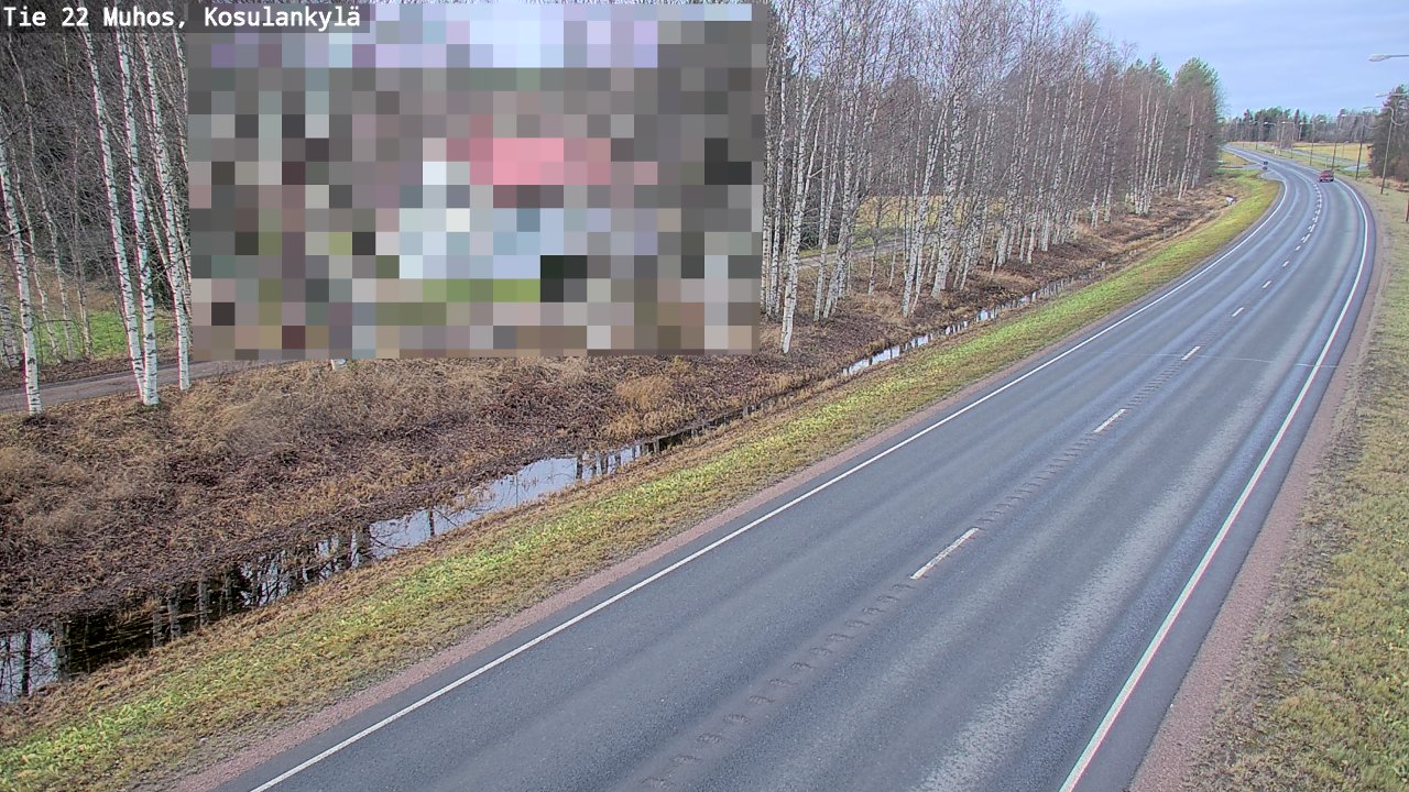 Kelikamerat Kuva Tie 22 Muhos, Kosulankylä, Muhos, Pohjois-Pohjanmaa